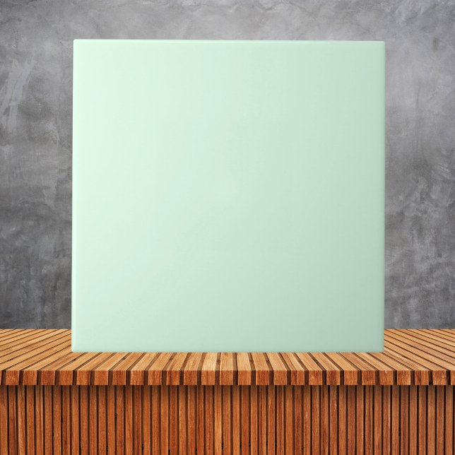 Minimalist Mint Green Plain Solid Colour  Ceramic Tile (Creator Uploaded)