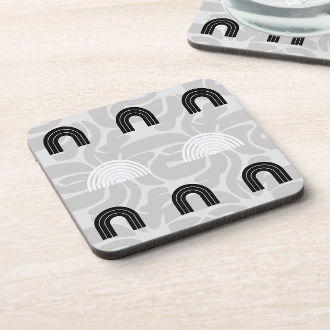 Minimalist Mixed Boho Arches Coaster (Left Side)
