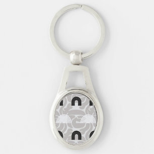 Minimalist Mixed Boho Arches Key Ring