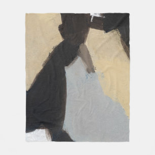 Minimalist Mixed Media Art Fleece Blanket