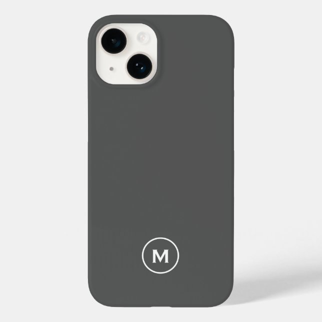 Minimalist Moder Monogram Case-Mate iPhone Case (Back)