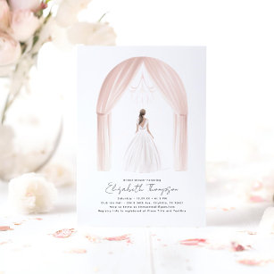 Minimalist Moder Romantic Bridal Shower Invitation
