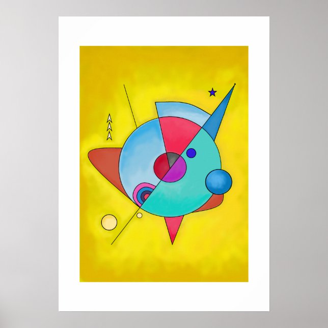Minimalist Modern Abstract Art No.5 Poster (Front)
