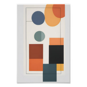Minimalist Modern Abstract Geometric Art Photo Print