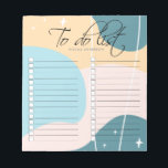 Minimalist Modern Abstract Pastel To Do List Notepad<br><div class="desc">A modern and chic minimalist get it done notepad in blue green,  yellow,  light pink and blue pastel colours. Perfect as a gift for teachers and co-workers.</div>