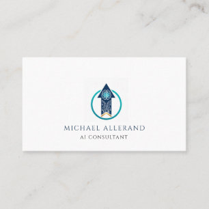 Minimalist Modern AI Consultant Business Card