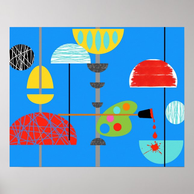 Minimalist Modern Artist Art Poster (Front)