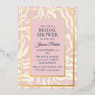 Minimalist Modern Baby Pink Bridal Shower
