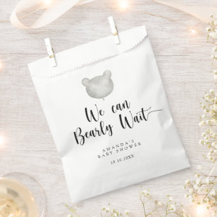 Minimalist modern Baby Shower Favour Bag