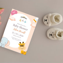 Minimalist Modern Baby Shower Invitation