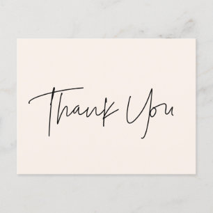 Minimalist modern Baby shower Thank you Postcard
