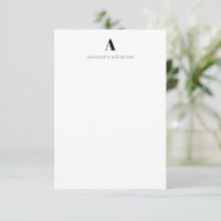 Minimalist Modern Black and White Personalised 