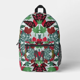 Minimalist Modern Blended Leaves 2 Colourful Printed Backpack