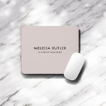 Minimalist Modern Blush Beige Mouse Pad<br><div class="desc">Minimalist and modern mouse pad.</div>