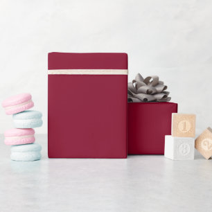 Minimalist Modern Burgundy Wrapping Paper