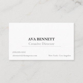 Minimalist Modern Business Card