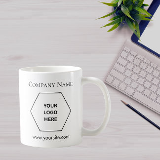 Minimalist Modern Business Custom Logo Coffee Mug 