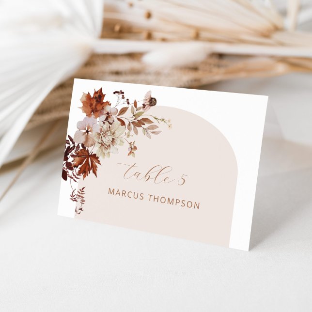Minimalist modern Calligraphy fall place cards (Creator Uploaded)