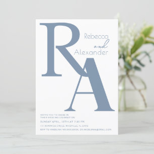 Minimalist Modern Calligraphy Wedding Invitation