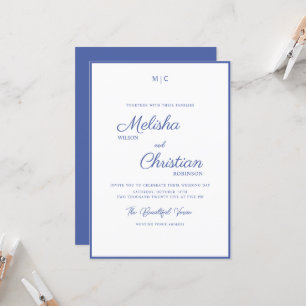 Minimalist Modern Calligraphy Wedding Invitation