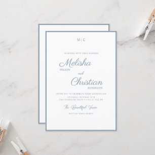 Minimalist Modern Calligraphy Wedding Invitation