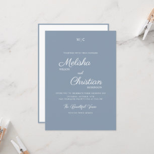 Minimalist Modern Calligraphy Wedding Invitation