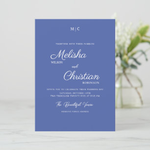 Minimalist Modern Calligraphy Wedding Invitation