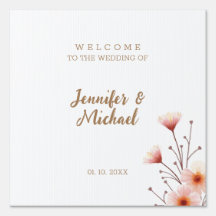 Minimalist Modern Calligraphy Wedding Welcome