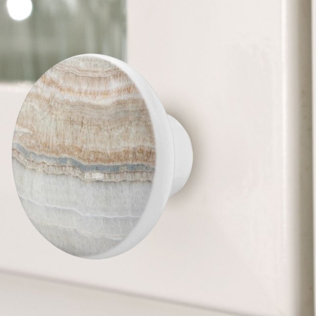 minimalist modern chic beige tan white grey marble ceramic knob (minimalist modern chic beige tan white grey marble ceramic knob)