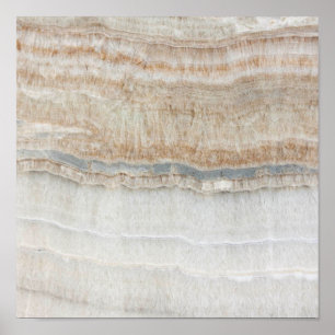 minimalist modern chic beige tan white grey marble poster