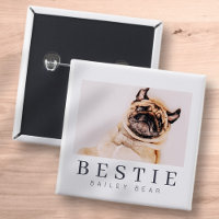 Minimalist Modern Chic Pet Bestie BFF Photo