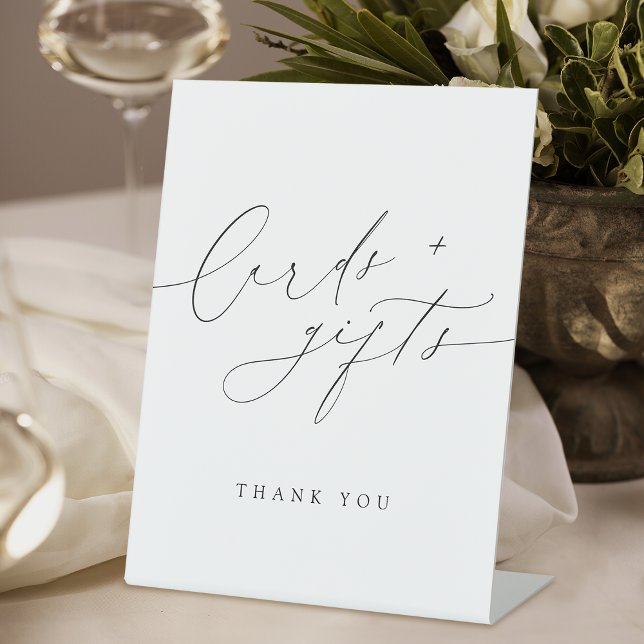 Minimalist Modern Chic Script Cards And Gifts Sign (Minimalist Modern Chic Script Cards And Gifts Sign)