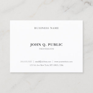 Minimalist Modern Chic Simple Professional Elegant Business Card