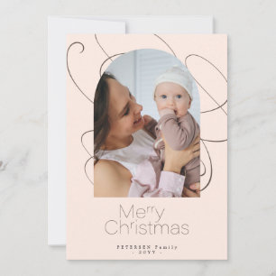 Minimalist modern Christmas Holiday Card