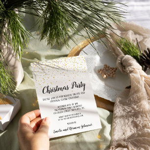 Minimalist Modern Christmas Party Gold 
