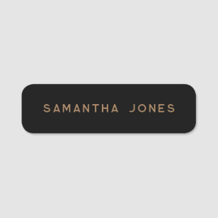 Minimalist Modern Clean Simple Name Tag