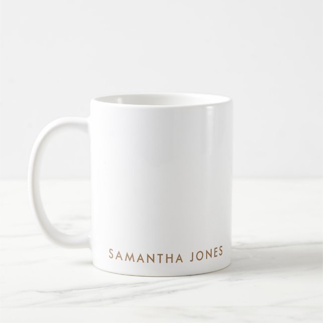 Minimalist Modern Coffee Mug (Left)