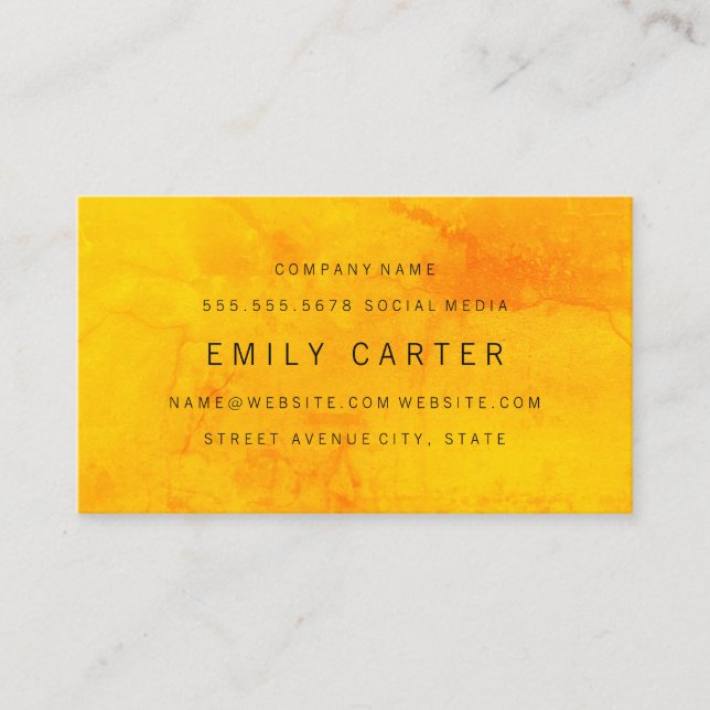 Minimalist Modern Colourful Texture Business Card (Front)