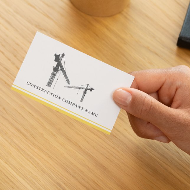 Minimalist Modern Construction Business Card (Creator Uploaded)