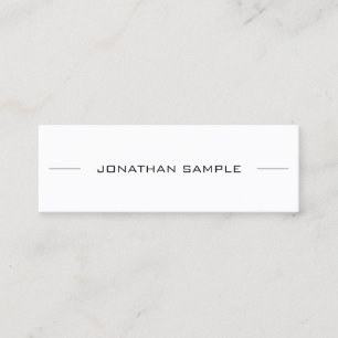 Minimalist Modern Creative Sleek Design Trendy Mini Business Card