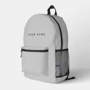 Minimalist Modern Custom Name, Text, Photo Printed Backpack