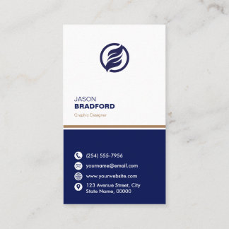 Minimalist Modern Custom Personalised Business Car Business Card
