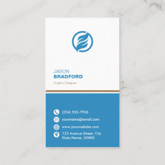 Minimalist Modern Custom Personalised Business Card