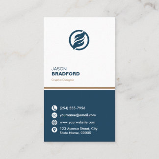 Minimalist Modern Custom Personalised Business Card
