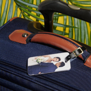 Minimalist Modern Custom Photo  Luggage Tag