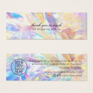 Minimalist Modern Customer Thanks Discount Insert