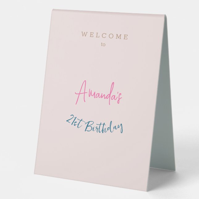 Minimalist Modern Cute Birthday Party (Front)