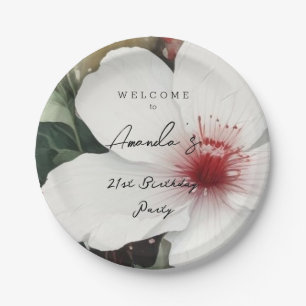 Minimalist Modern Cute Birthday Party Paper Plate