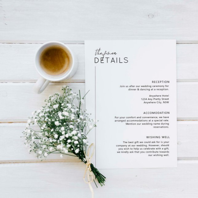 Minimalist Modern Details Enclosure Card (Creator Uploaded)