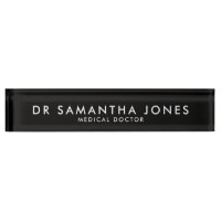 Minimalist Modern Doctor Desk Name Plate Nameplate